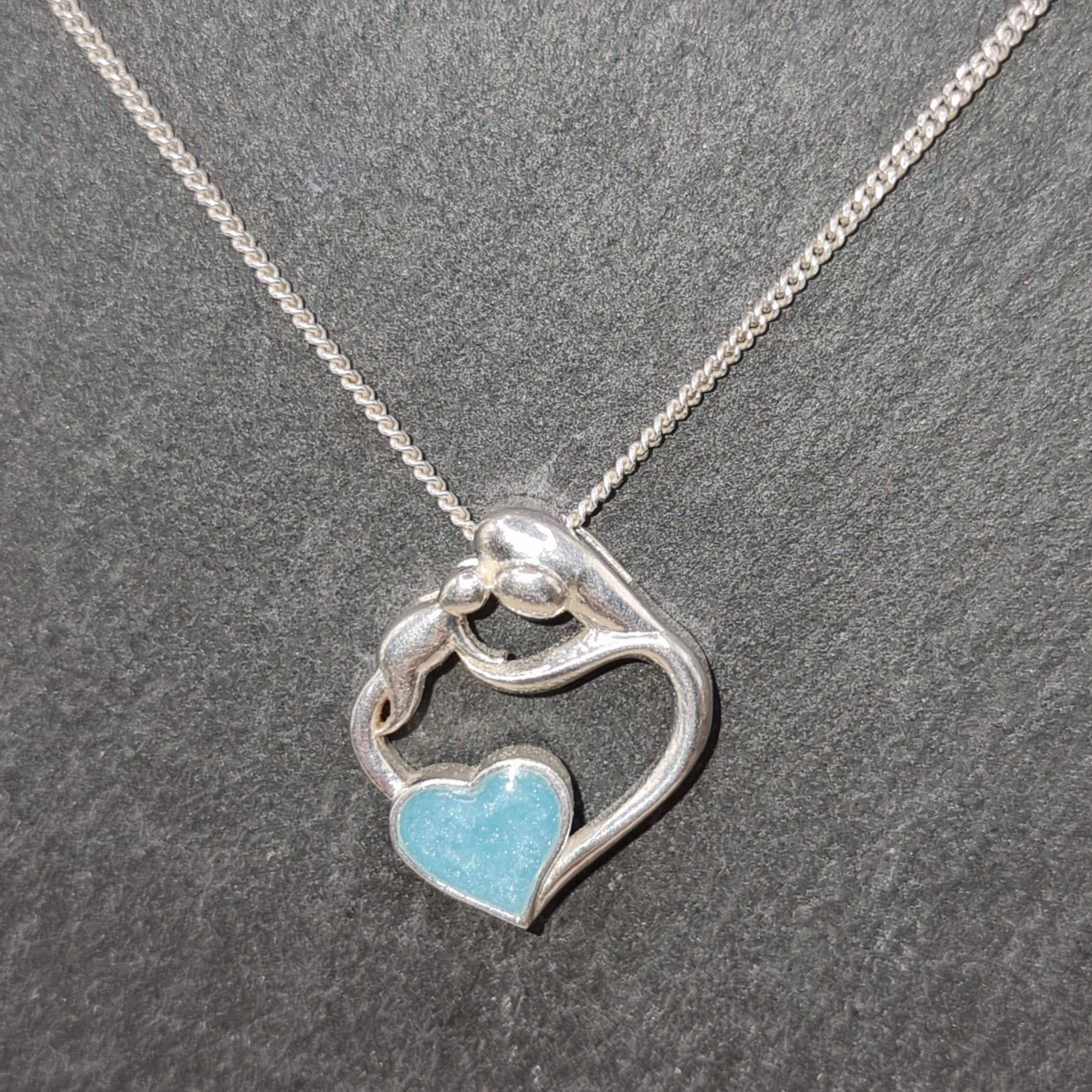 Mothers Love Necklace - Sterling Silver Pendant and Chain - Image 3