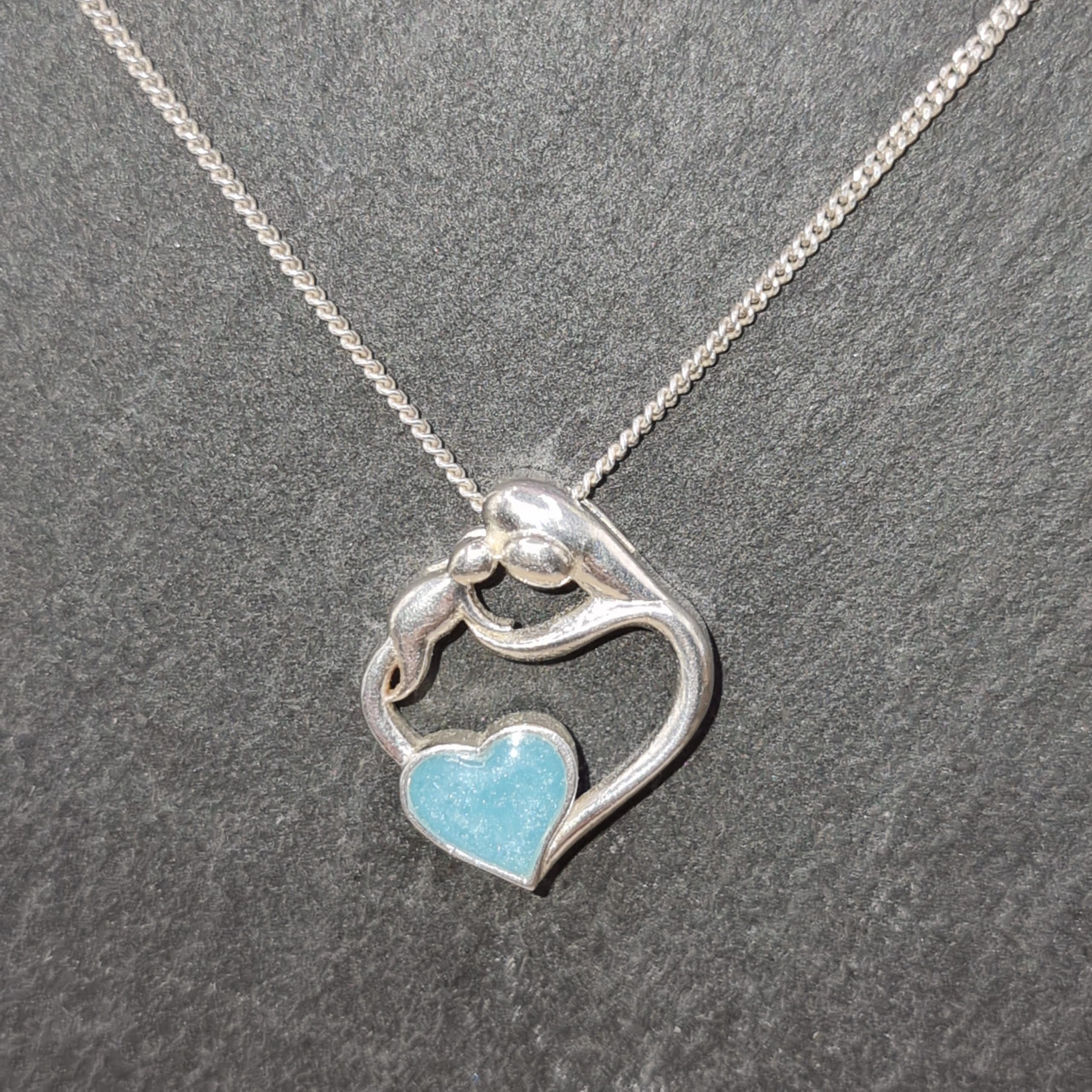 Mothers Love Necklace - Sterling Silver Pendant and Chain