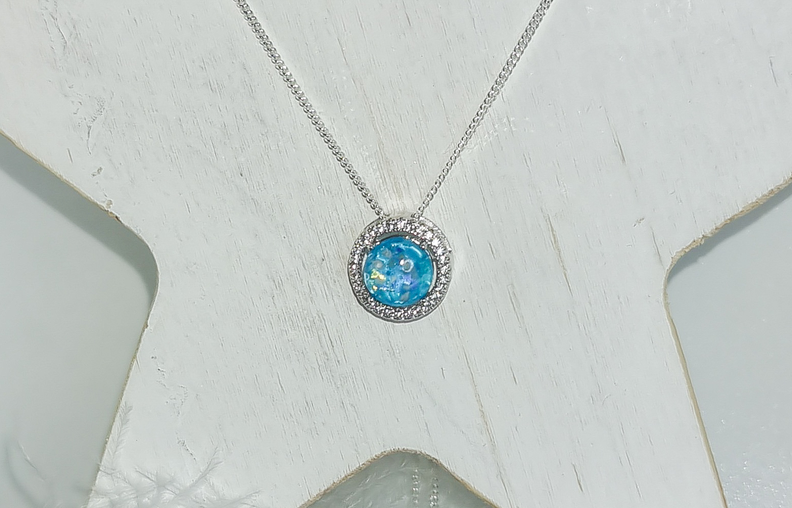 Hӓlo Necklace - Sterling Silver Cubic Zirconia - Image 2