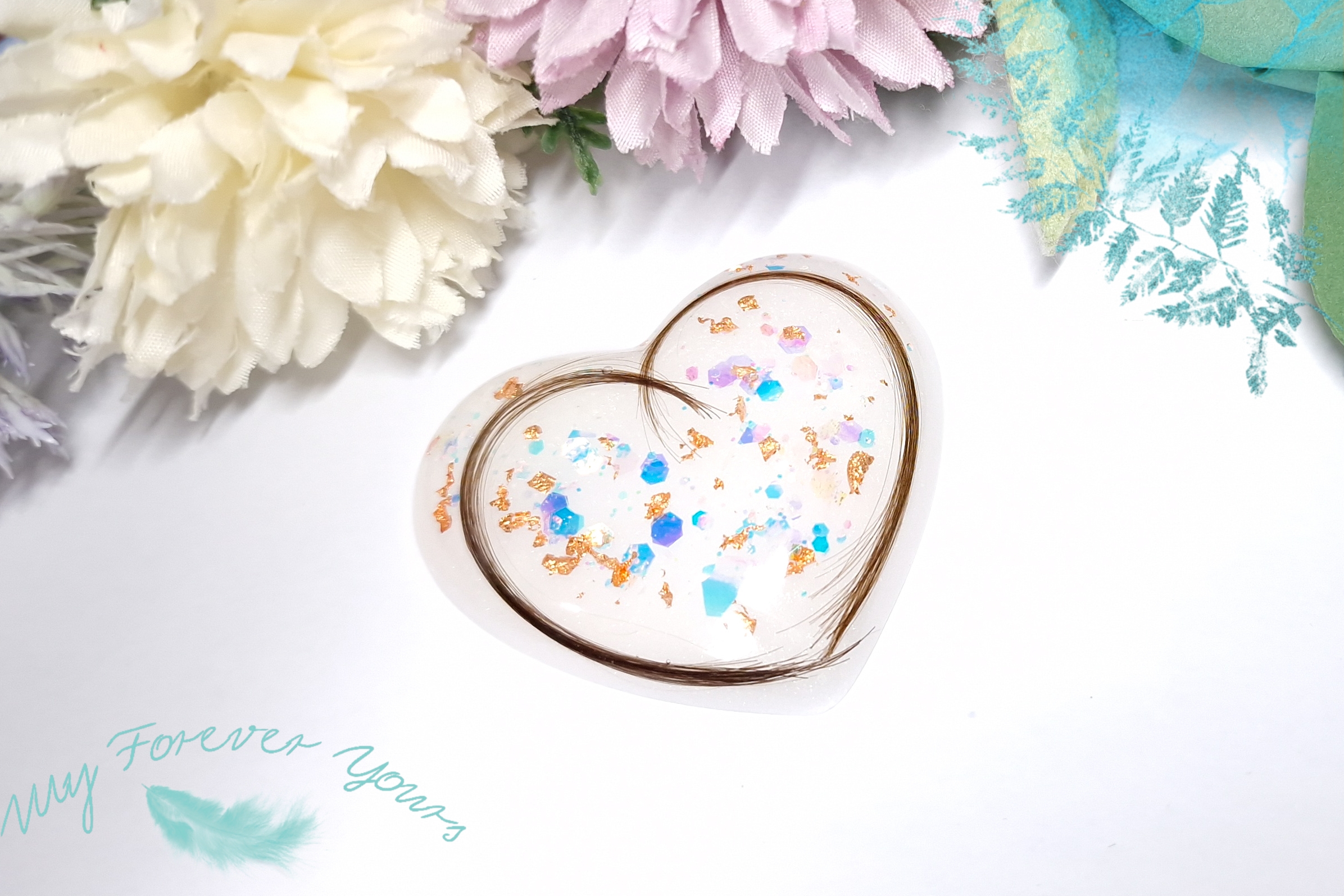 Breastmilk Heart Breastmilk Keepsake Breastmilk Jewellery lock of hair keepsake