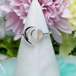 Breastmilk Ring - My Moon Lunar Cremation Ashes Ring