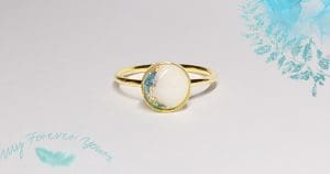 Gold breastmilk ring Gold plated breastmilk ring breastmilk ring